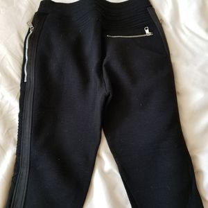 Neil Barrett Black Moto Joggers w/Zip Pockets